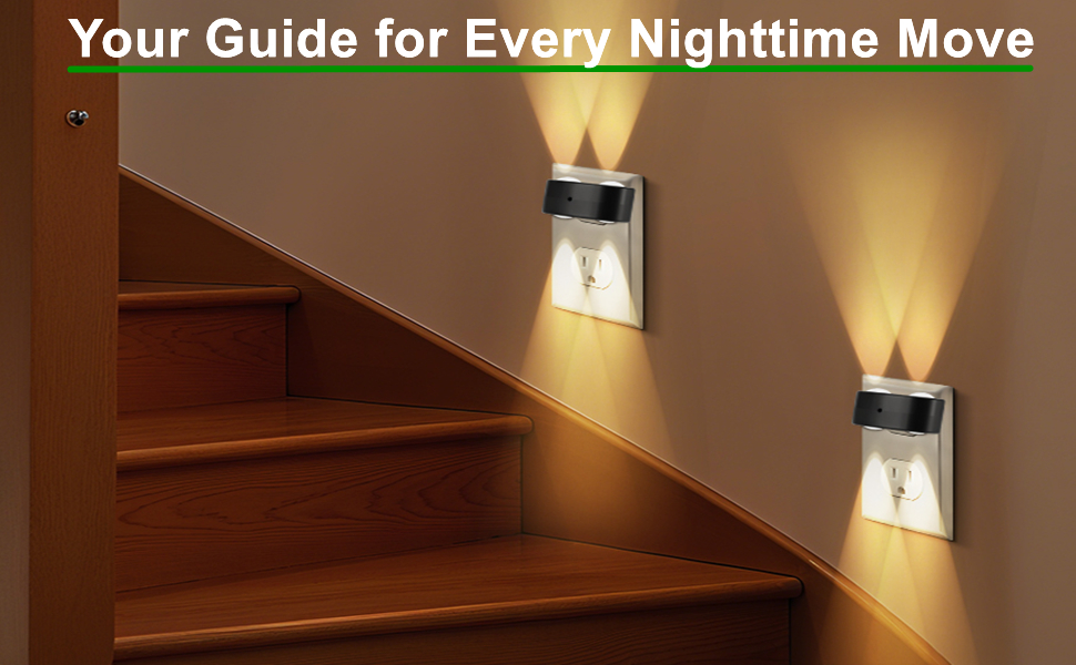 dusk to dawn night light plug in wall