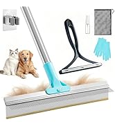 Clean Beastie Carpet Rake for Pet Hair Removal Tool, 6 in 1 Pet Hair Remover Broom Kit, Cat Dog C...