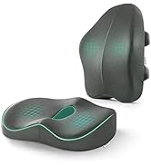 Back Cushions &amp; Seat Cushions for Chair Car Seat Back Memory Foam Seat Cushion Back Chair Pillow ...