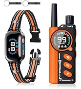 2-in-1 Bark &amp; Shock Collar - Color Screen Dog Training Collar with Beep/Vibration/Shock/Anti Bark...
