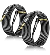 Aqdocvf 1/4 Inch TRS Instrument Cable 10FT 2-Pack, Premium TRS Cable-Noise Free and Long-Lasting ...