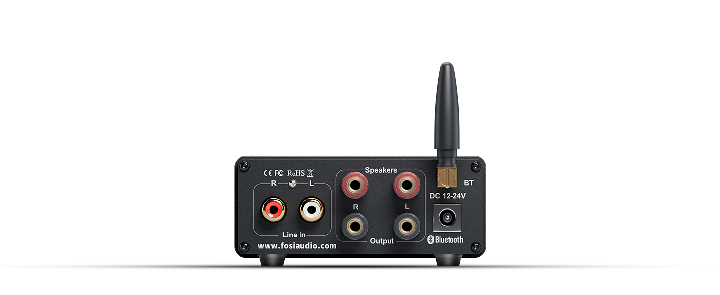 Bluetooth 5.0 Stereo Audio 2 Channel Amplifier Receiver Mini Hi-Fi Class D Integrated Amp