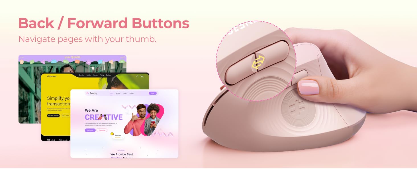 ergonomic wireless mouse