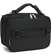 FlowFly Kids Lunch Bag, Durable Insulated School Lunch Box with Shoulder Strap and Bottle Holder,...