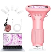 MAXLAPTER Portable Digital Microscope for Kids: 1000X Handheld Kid Microscope with 2'' Screen and...