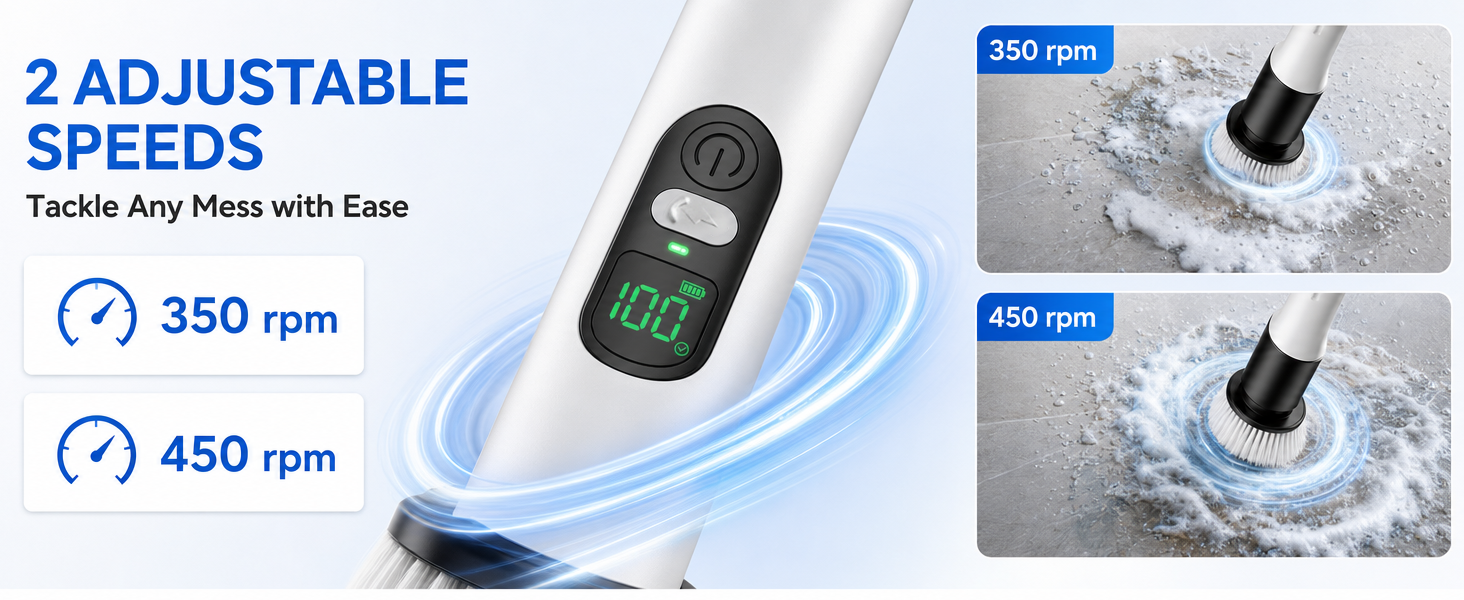spin scrubber cordless electric spin scrubber brush bathroom accessories shower and tub scrubber