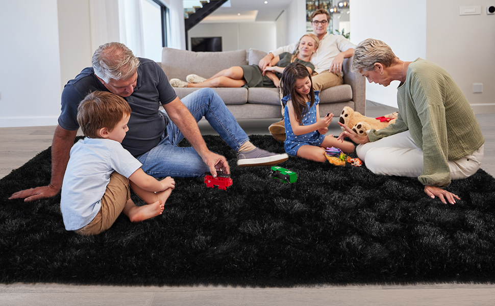 black rug