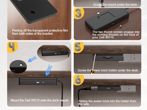 under desk holder