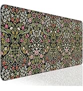HAOCOO Cute Floral Desk Mat, Desk Mat for Keyboard and Mouse, Non-Slip Desk Pad Mat with Stitched...