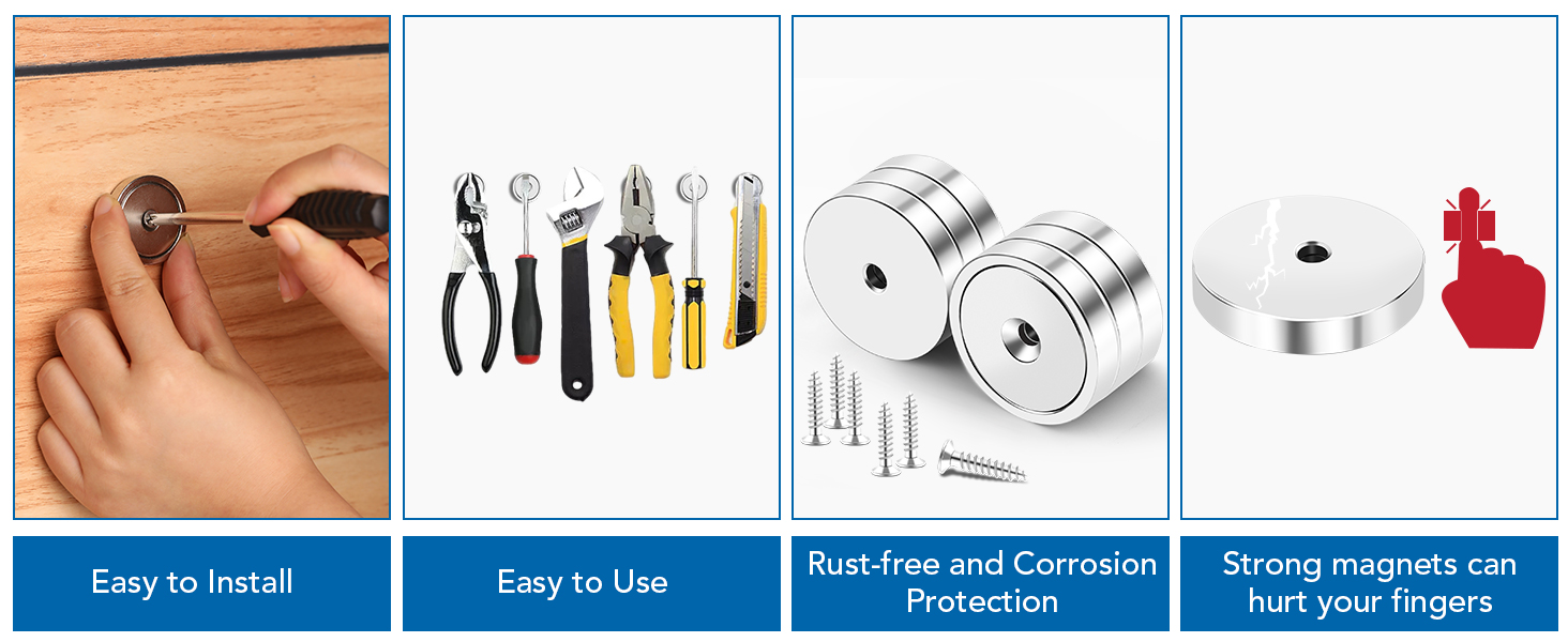 Round Magnet with Holes