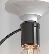 Aaeytby Light Socket Outlet Adapter, 3 in 1 Light Bulb Plug Adapter, Convert E26/E27 Bulb Socket ...