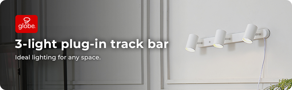 3-light plug-in track bar, 60024