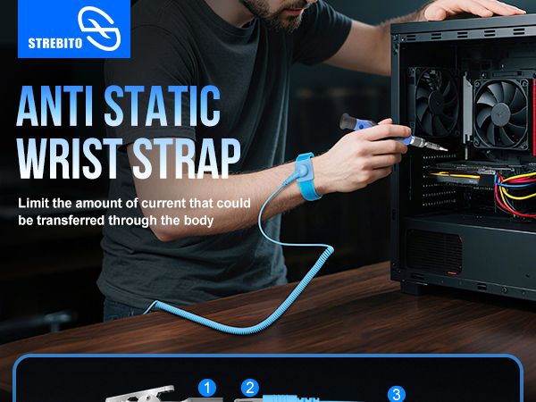 grounding strap for computer