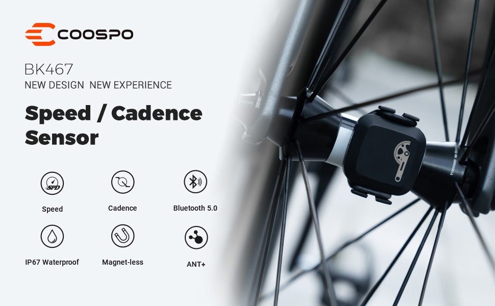 CooSpo Bike Speed Cadence Sensor 