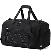 Vorspack Gym Bag for Men - 21 Inches Duffle Bag for Travel Water-resistant Travel Bag with Shoe C...