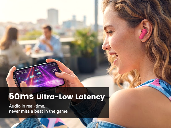 Low latency wireless earbuds