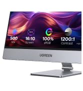 UGREEN 16 Inch 2.5K Portable Monitor, IPS Display 2560×1600@165Hz 100% sRGB with Magnetic Stand, ...