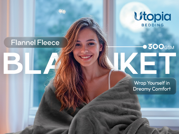 GREY FLEECE BLANKET 1
