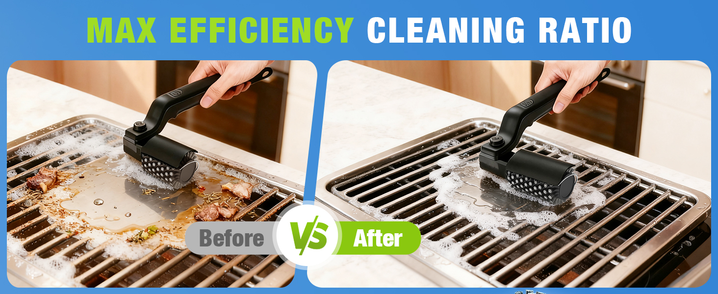 electric grill brush for outdoor grill