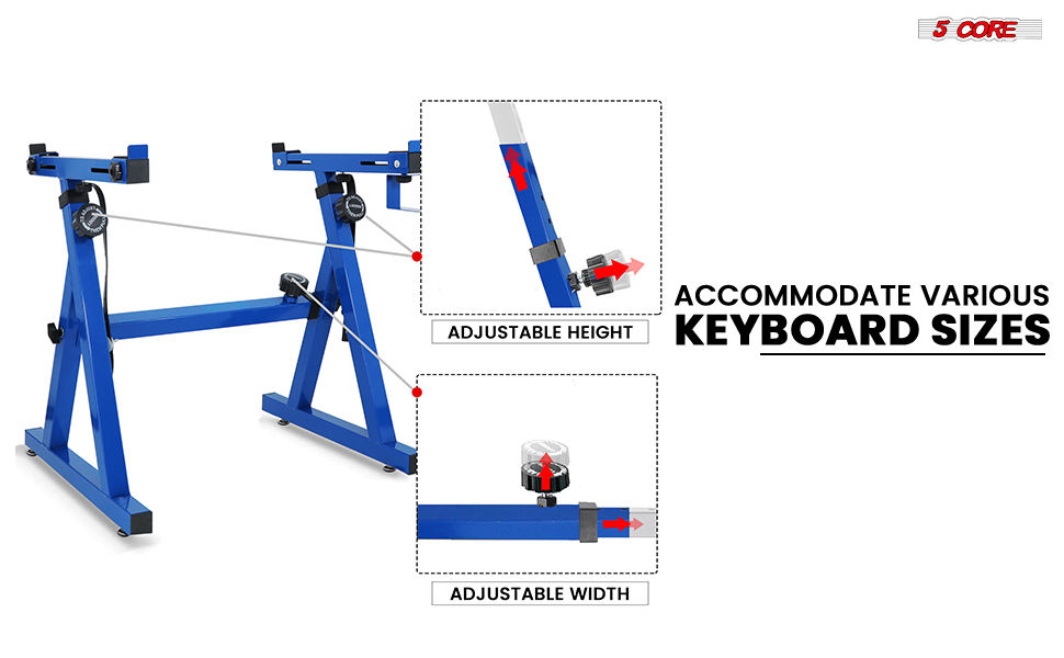 Keyboard Stand Z Style Height Width Adjustable Portable Heavy Duty Music Stands