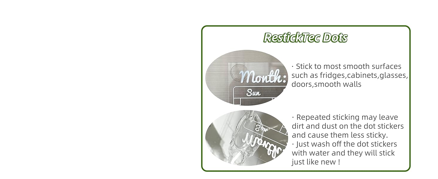 repeated sticking dot stickers