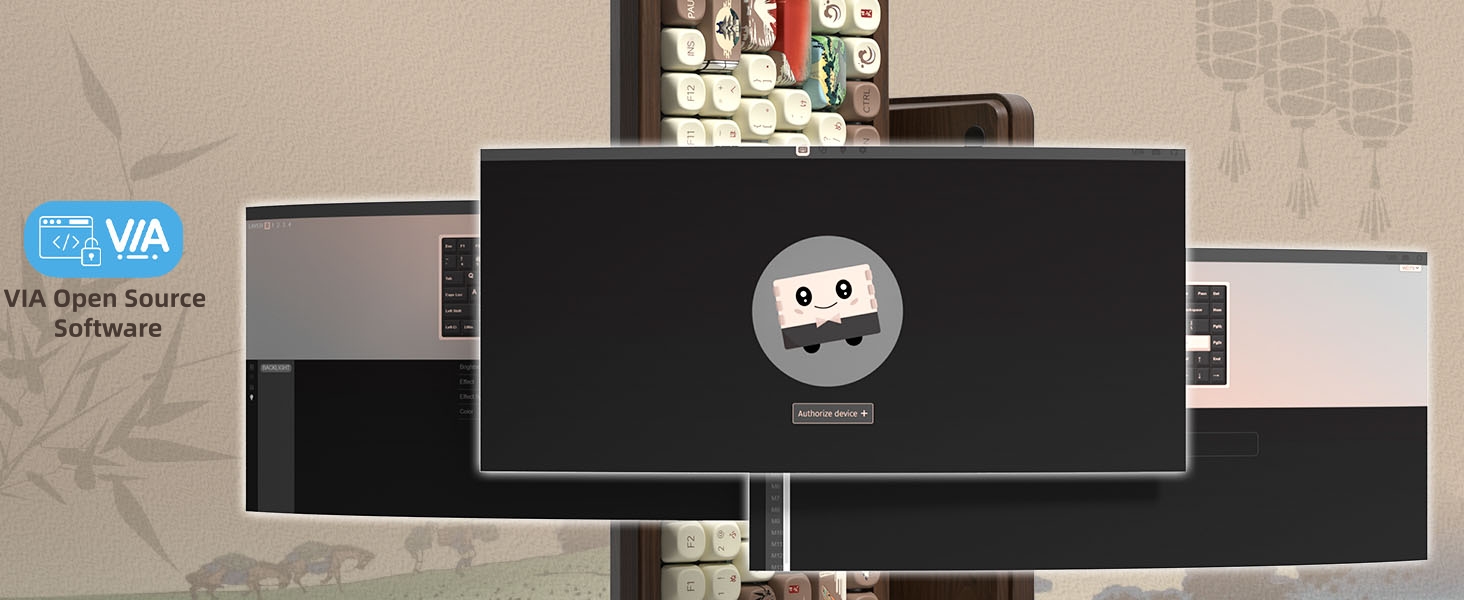 75% Wireless Mechanical Keyboard with QMK/VIA, WD75 V2 Retro Creamy Gaming Keyboard