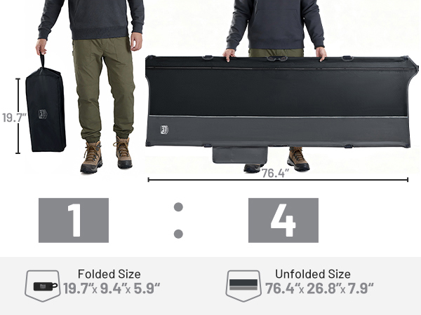 Camping Cot SIZE