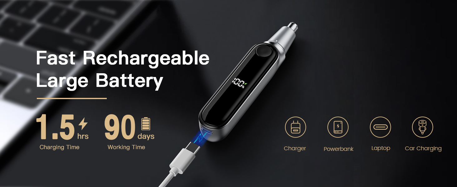 rechargeable nose hair trimmer for men