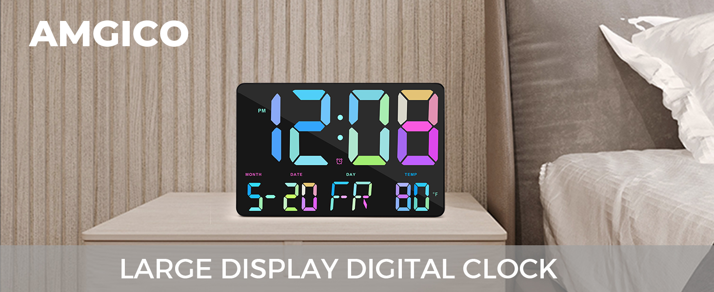 digital wall clock