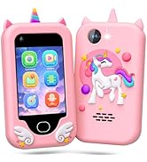 Gocina Kids Smart Phone, Unicorn Cell Phone Toys Gift for Girls Ages 3-10,2.8