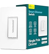 TREATLIFE Smart Dimmer Switch, Single-Pole Smart Switch for Dimmable Bulbs, 2.4GHz WiFi Smart Lig...