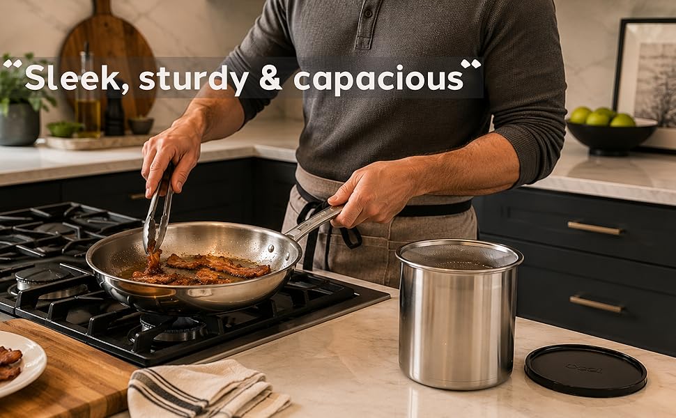 Sleek sturdy and capacious