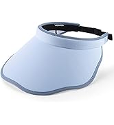 HEEHIPOO Women's Sun Visors Wavy Wide Brim Sun Hat Outdoor UV Protection Sports Hat