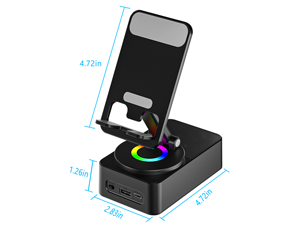 phone stand with wireless bluetooth speaker