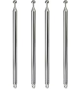 Bingfu 7 Sections Telescopic 74cm AM FM Antenna Portable Radio Antenna Replacement (4-Pack) Compa...