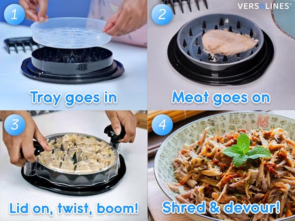 chicken shredder electric best chicken shredder tool twist large with tray chicken chopper shredder