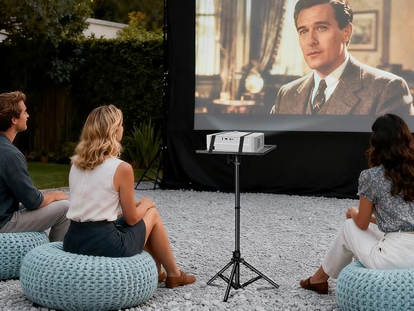 Projector Stand for Outdoor Movies on the Yard