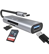 USB C SD Card Reader Micro SD Viewer 3-in-1 Card Reader for iPad Pro USB-C to USB/SD/TF Card Adap...