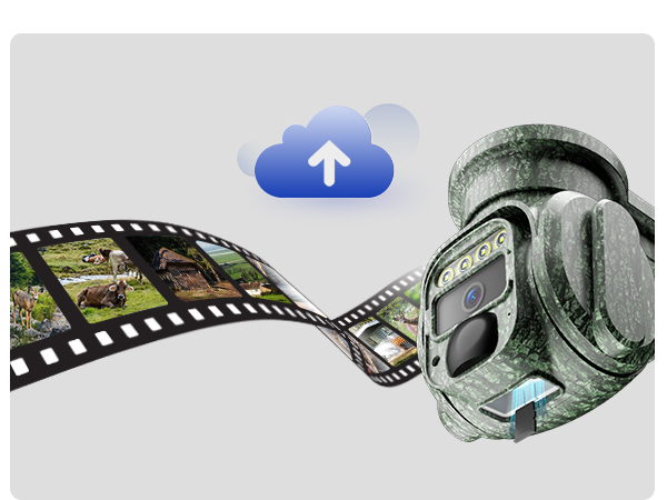 a photo of a camera and a cloud