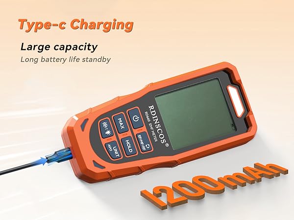 1200mAh large capacity battery