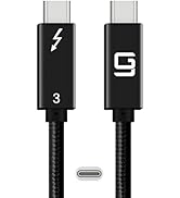 GodSpin Thunderbolt 3 Cable USB C to C Super Speed, 40Gbps Data Transfer &amp; 4K Video Output C to C...