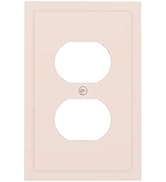 Decorative Thick Beige/Yellow 1 Gang Duplex Wall Plate Receptacle Outlet Covers, Breezy Elegant T...