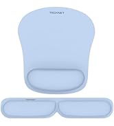 TECKNET Keyboard Wrist Rest and Mouse Pad with Wrist Support, Memory Foam Set for Computer/Laptop...