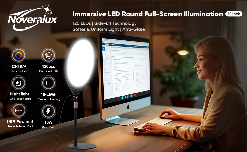 Desktop Selfie Lamp