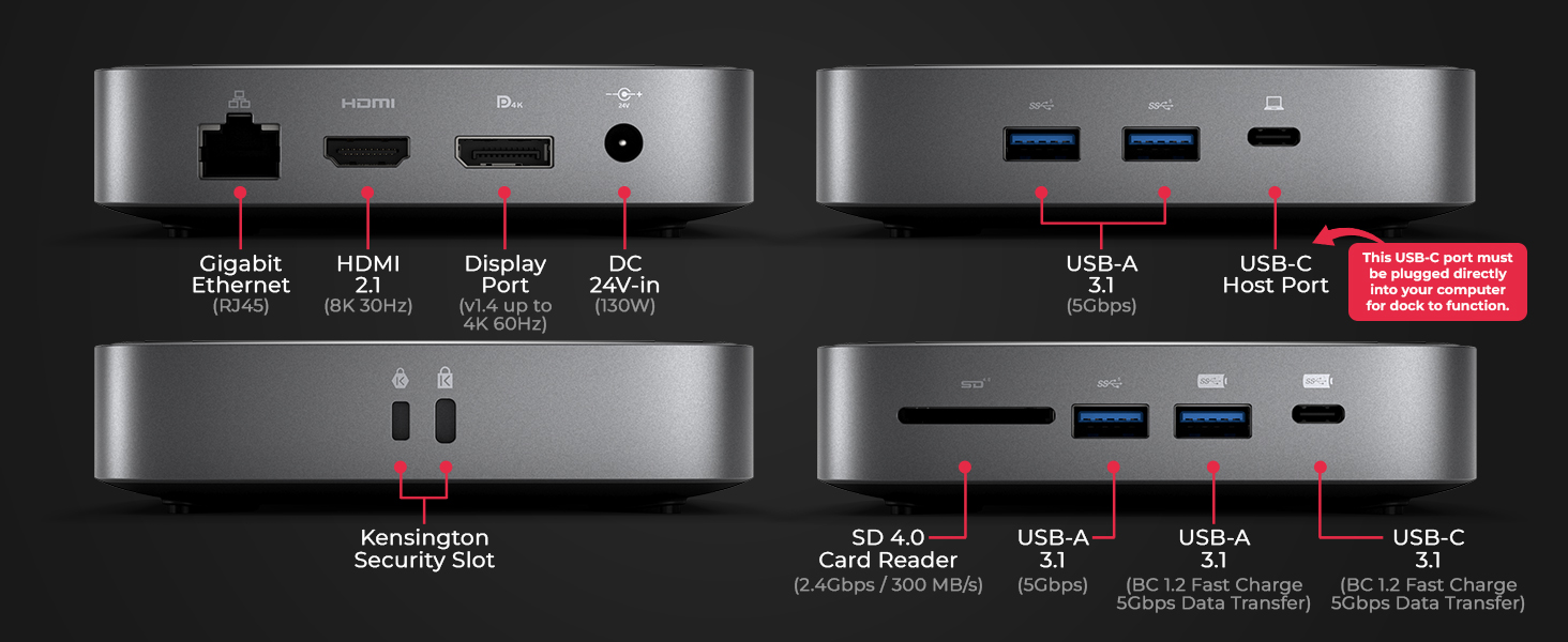 usb to ethernet hdmi docking station for multiple monitors usb c display port docking station