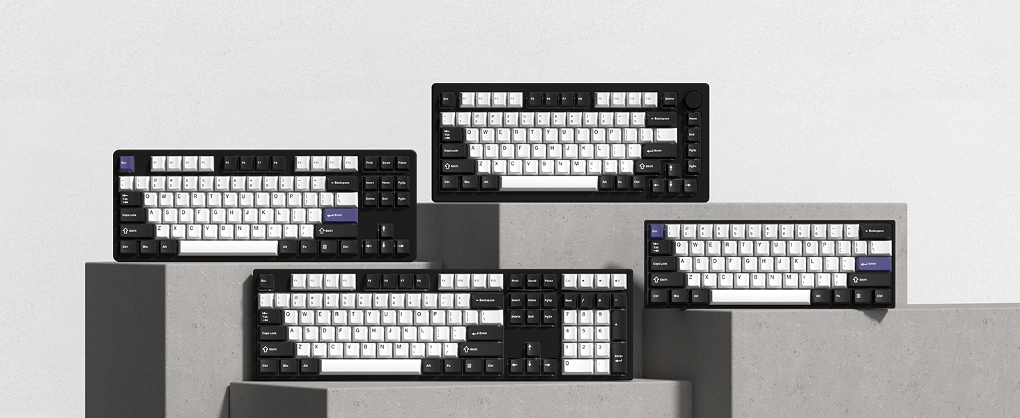 Double Shot PBT Keycaps Set 138 Keys, Cherry Profile Custom Keycaps