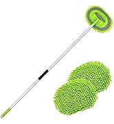 62" Car Wash Brush Kit Mitt Mop Sponge with Long Handle Chenille Microfiber Car Cleaning Brush Ki...