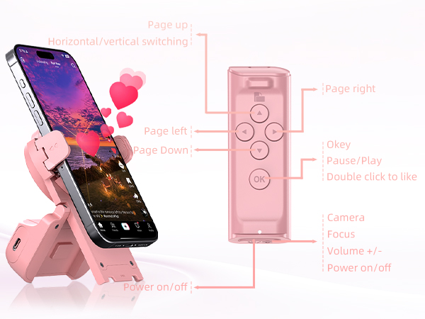 phone scroller remote,kindle app,phone remote,bluetooth page turner