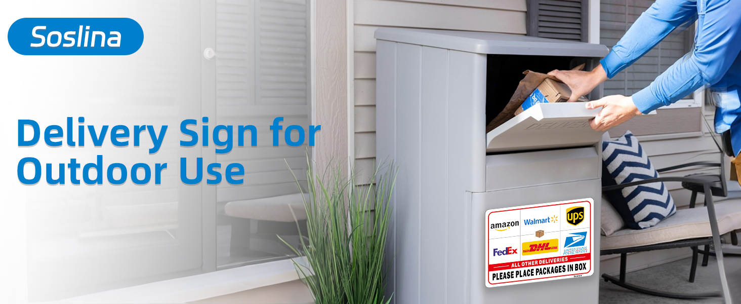 delivery signs for packages