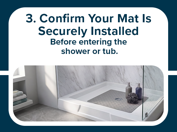 shower mat non slip anti mold square, 21x21 shower mat non slip anti mold, shower mats anti mold